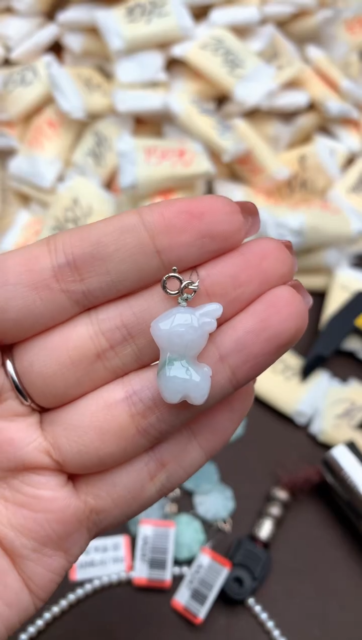 【闪购商品】翡翠挂件银S925镶嵌一