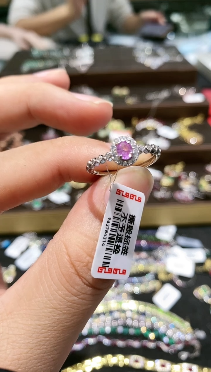 【闪购商品】蓝宝石戒指银S925镶嵌戒指