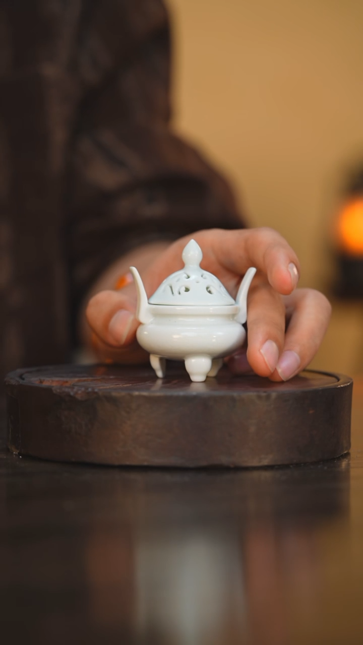 96柴房陶瓷柴烧香炉