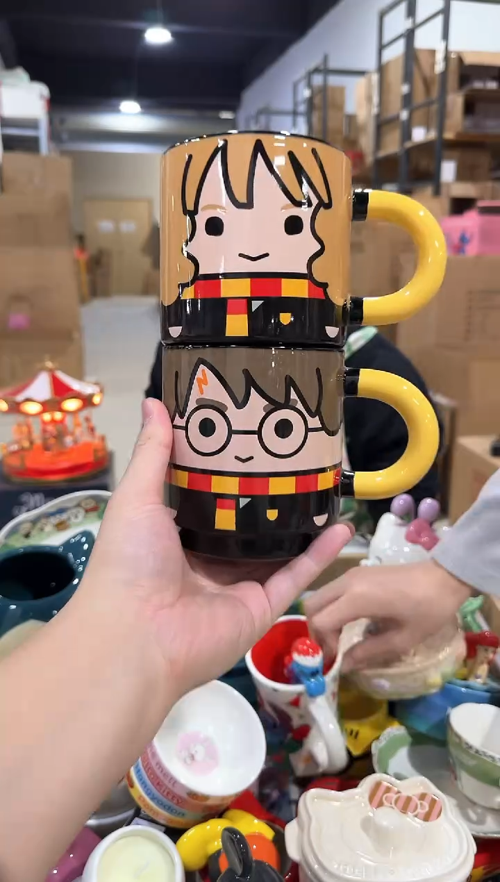 瓷片哈利波特情侣叠叠对杯