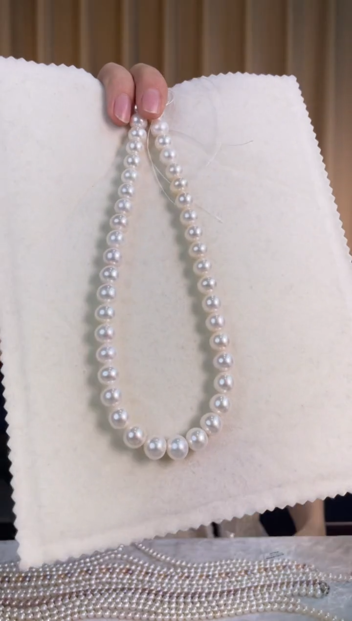 【闪购商品】淡水珍珠颈饰银S925镶嵌淡水无核 10-11mm
