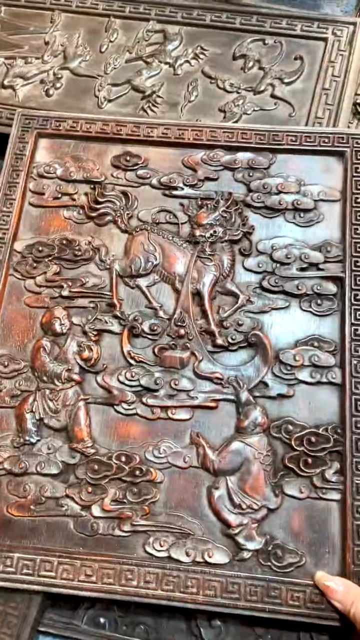 【闪购商品】木A紫檀雕刻一物一拍以直播间为准