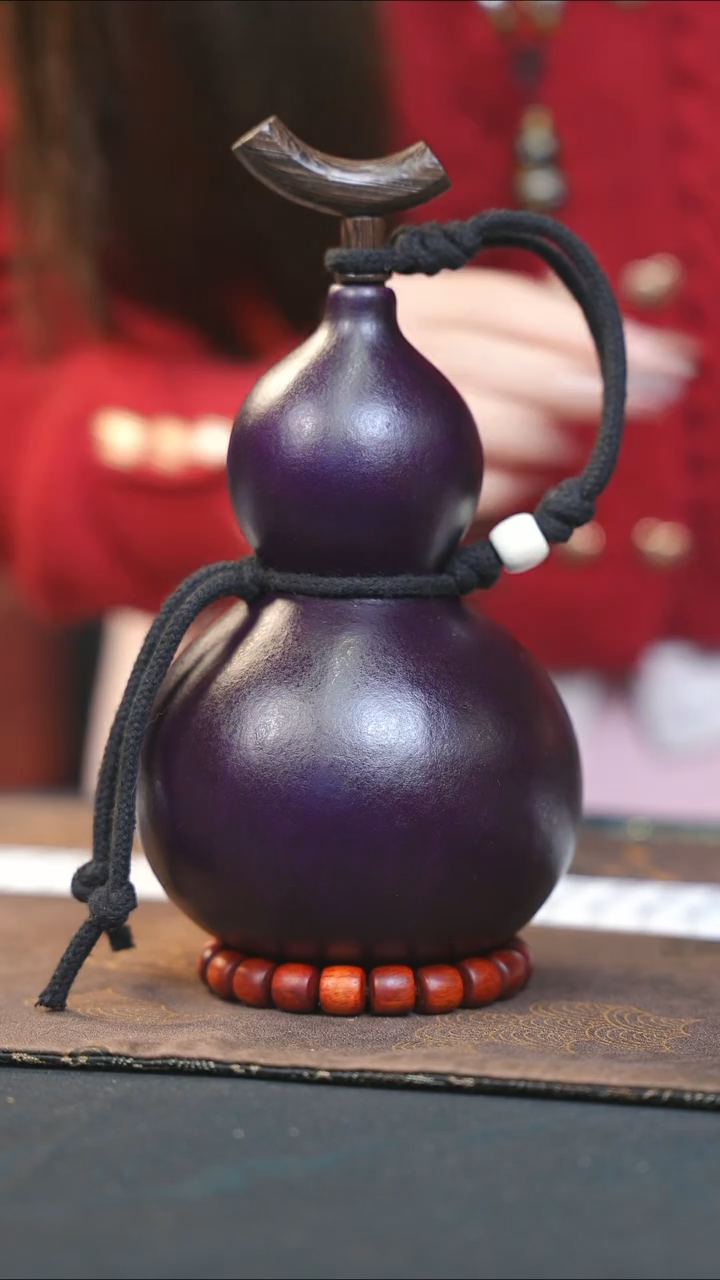 【闪购商品】WX126大漆酒葫芦不包手串及旋转底座