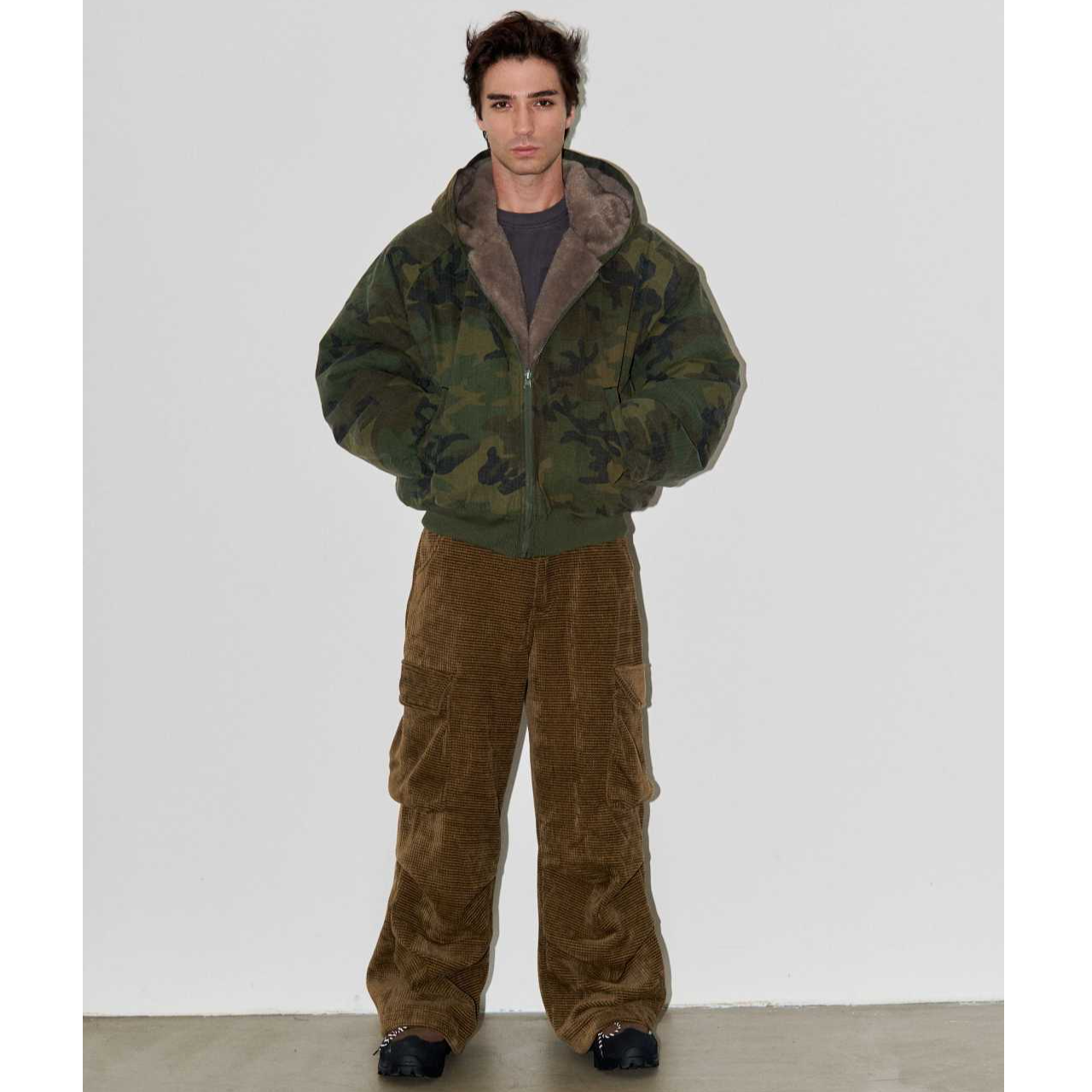 LIBERAFIT 华夫格毛绒加厚工装裤 CORDUROY CARGO PANTS