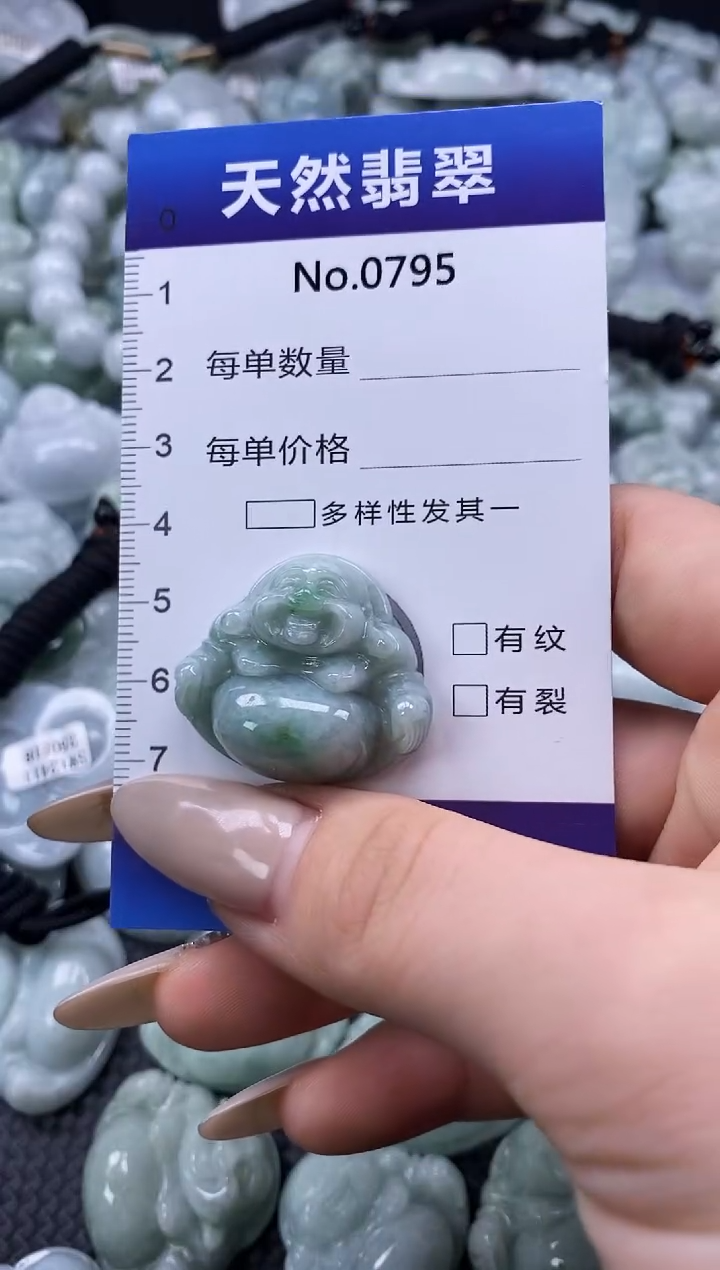 【闪购商品】翡翠颈饰未镶嵌缅甸A货翡翠0795