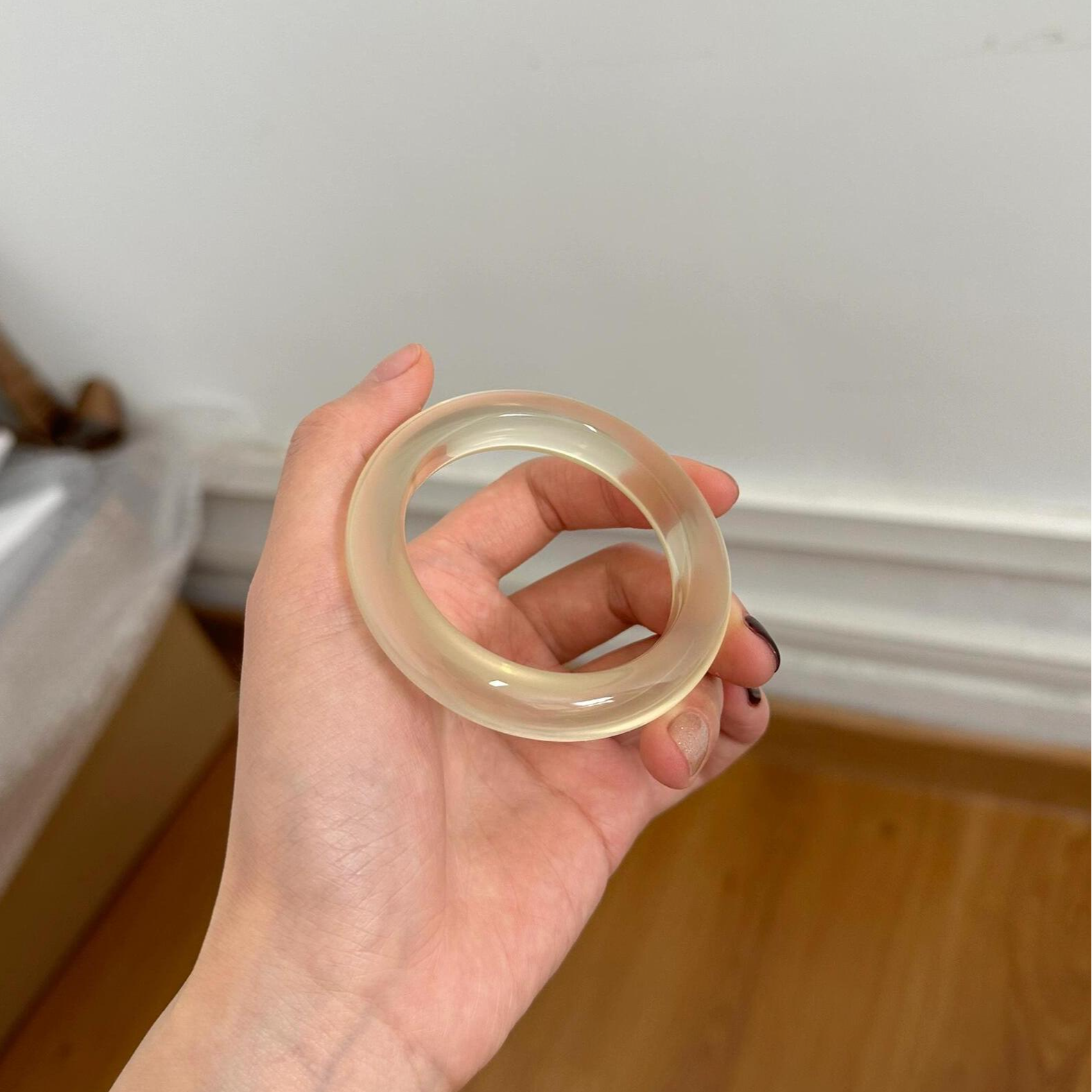 权威正品马料香槟金玉髓手镯高品冰透蜂蜜水玛瑙玉镯女多样性发一