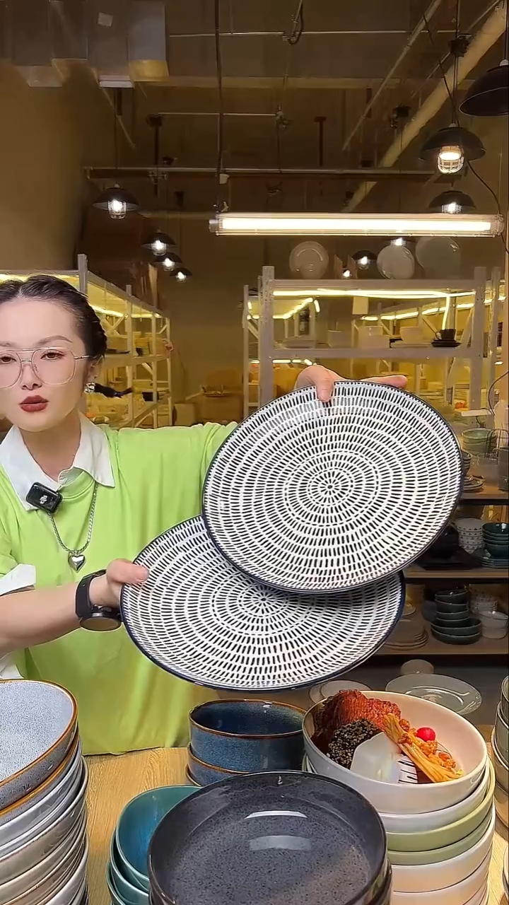 瓷141外贸尾货窑变釉下彩默认微瑕