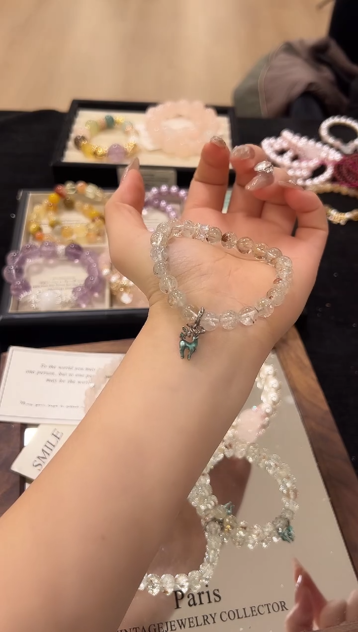 未镶嵌手链水晶圣诞节设计款手串