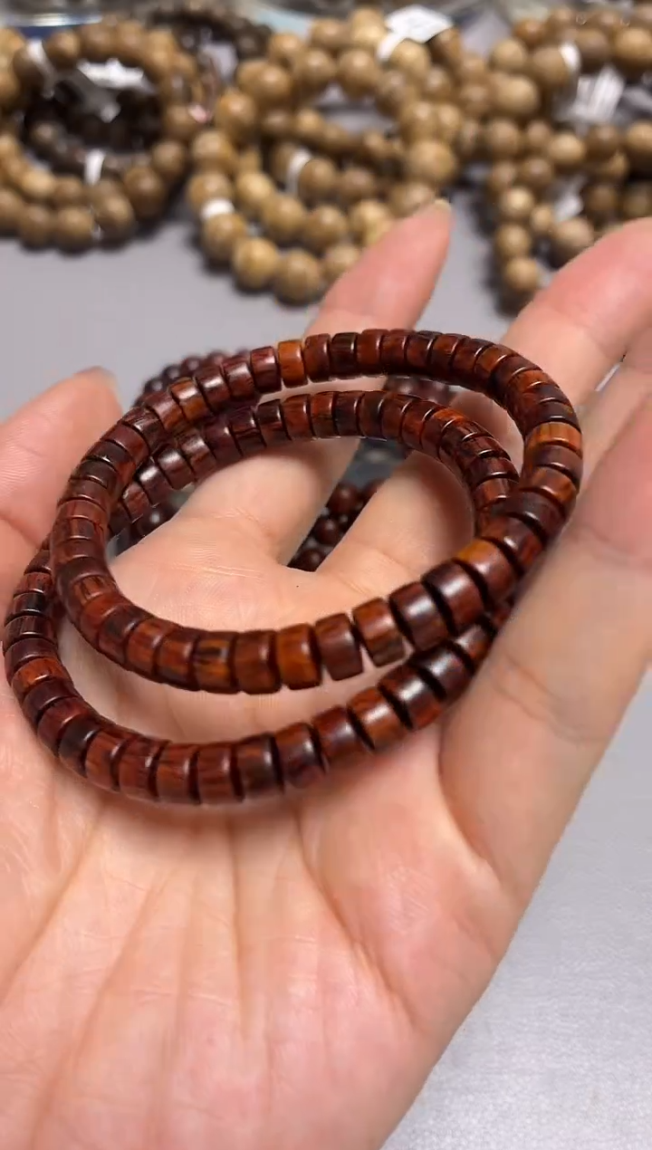 降真香手串/手链海南红降花梨公老型单圈0.7多样性发其一