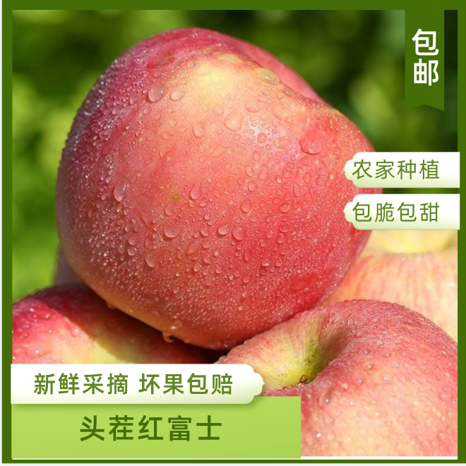 【山西红富士丑苹果】2025应季水果正宗红富士皮薄肉厚脆甜多汁