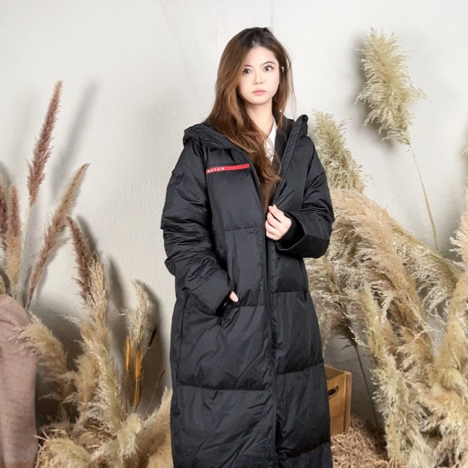 Pland90白鸭绒羽绒服冬季新款女长款韩版连帽时尚百搭