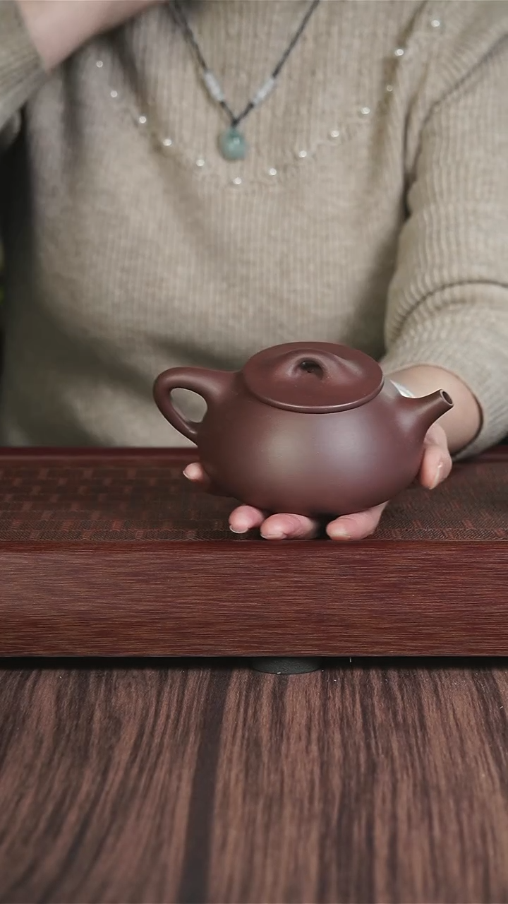 【闪购商品】紫砂茶壶老紫泥 中满瓢