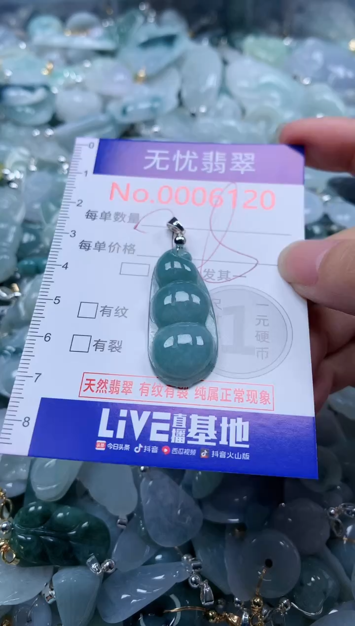 翡翠未镶嵌吊坠(不含链)6120