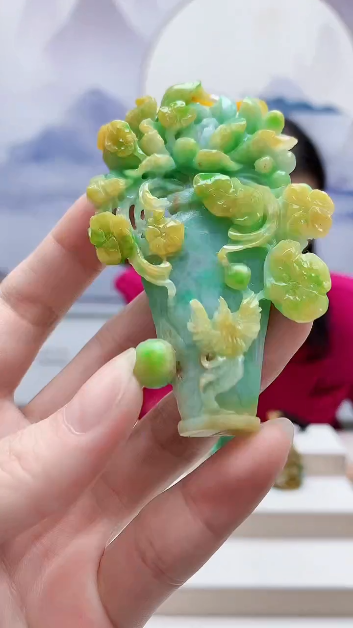 未镶嵌定制翡翠4812ry-毛货挂件98