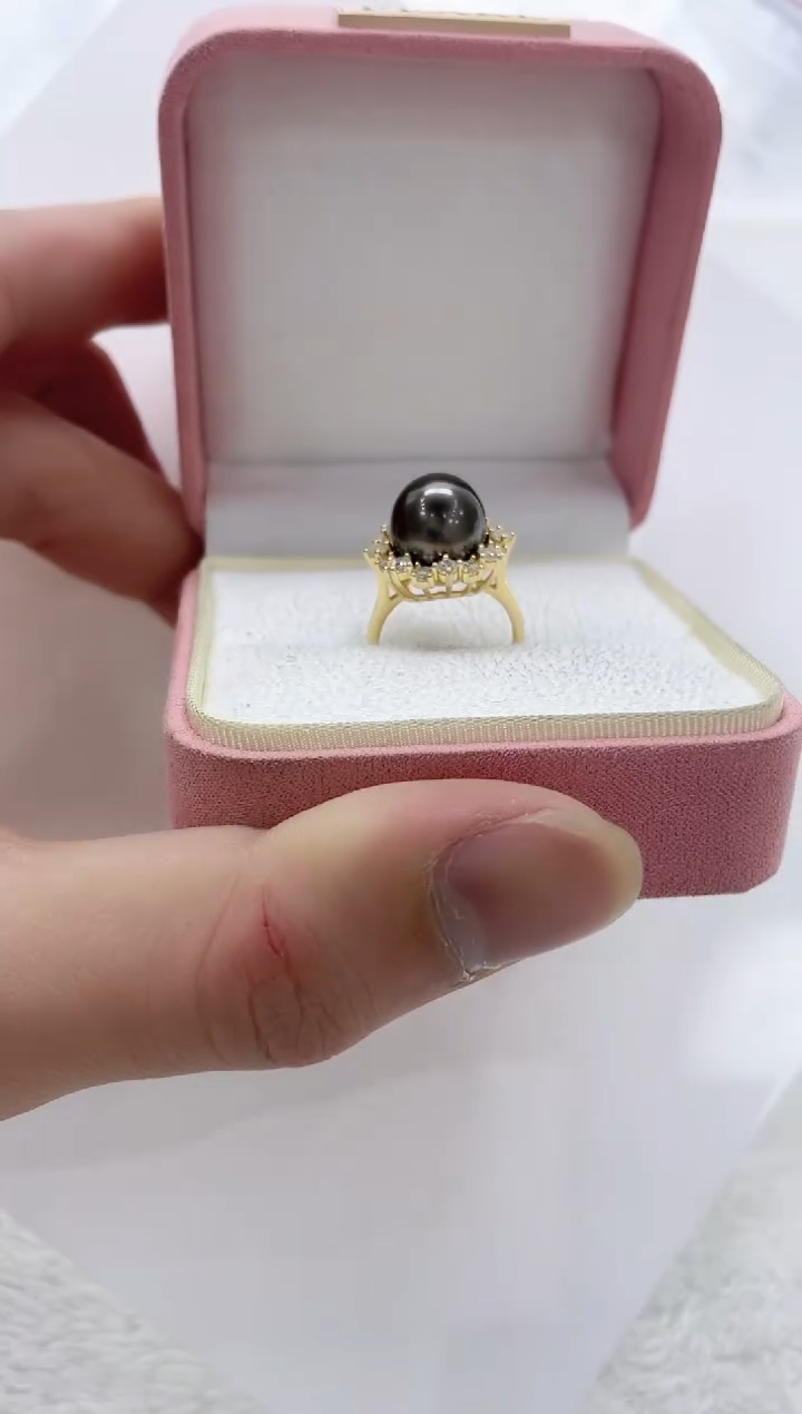 【闪购商品】海水珍珠戒指银S925镶嵌海水珍珠戒指