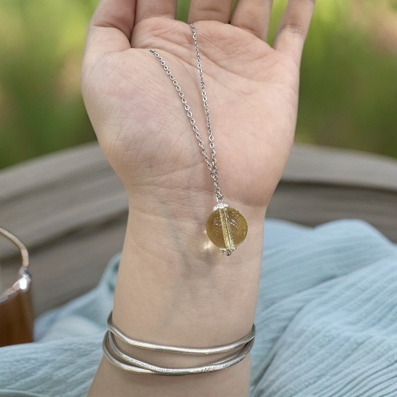 福利款净体黄水卡14毫米路路通项链