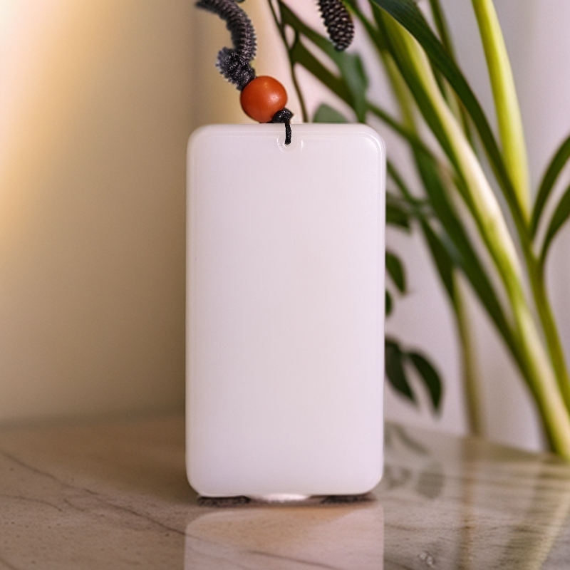 【新疆马爷珠宝】羊脂白玉无事牌  65.3*34.9*10.5/66.6g