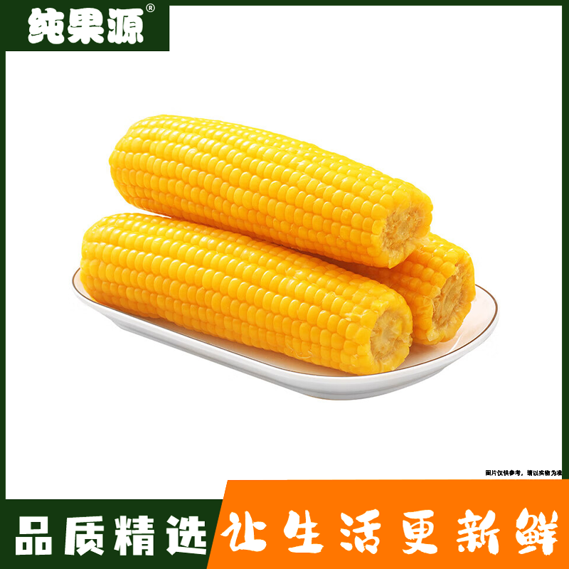 【纯果源小时达】粘玉米（裸装）【三根装/毛重约1.4-1.5斤】黄糯玉米内蒙古自治区