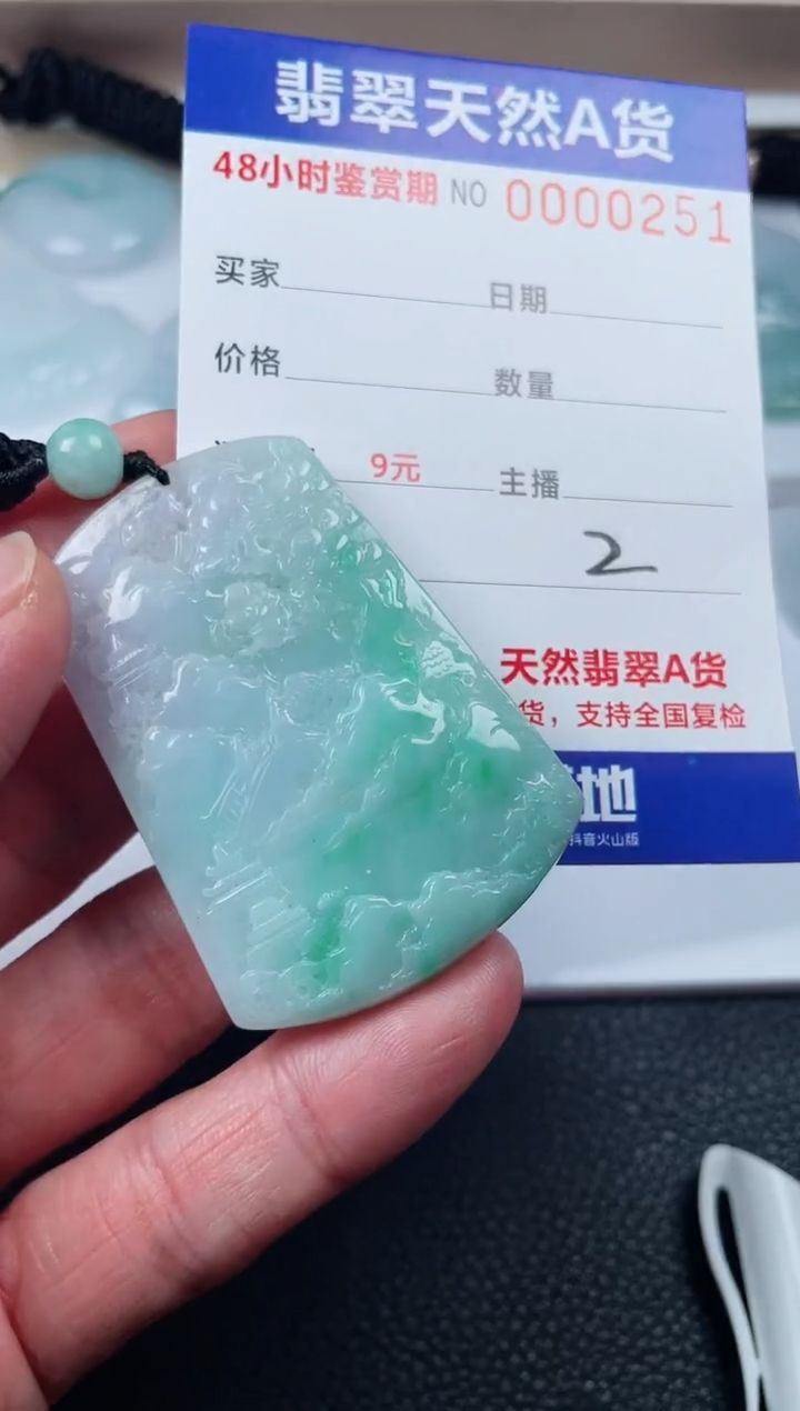 【闪购商品】翡翠颈饰未镶嵌山水