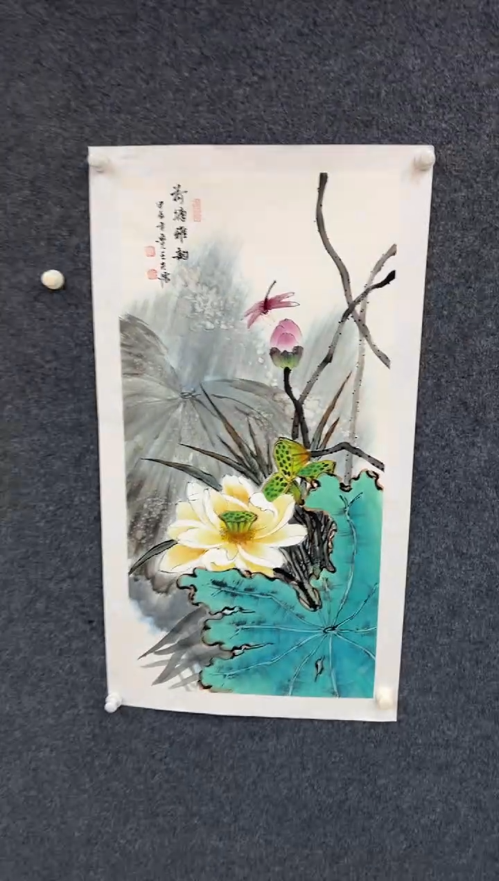 【闪购商品】国画2.4-王夫怀-三尺花鸟-011