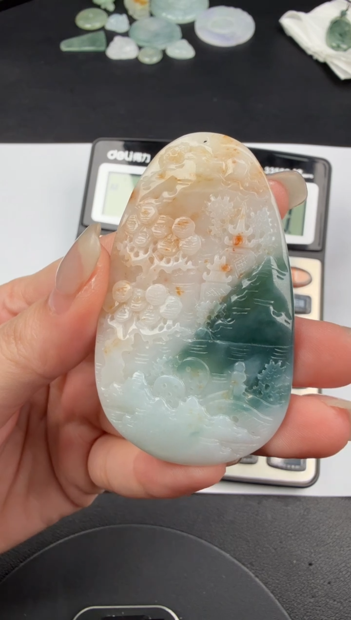 吊坠(不含链)未镶嵌翡翠翡翠饰品-*95