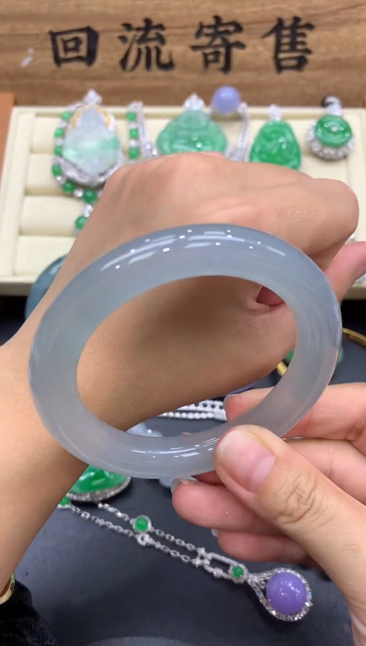 【闪购商品】翡翠手镯未镶嵌718-中国好珍宝