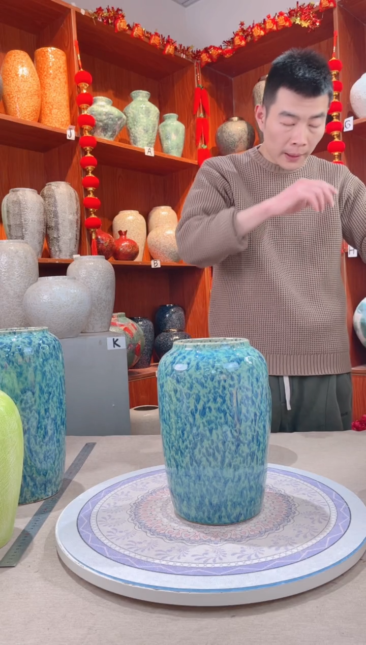 【闪购商品】瓶精品陶瓷花瓶 无花 星辰大海 中号