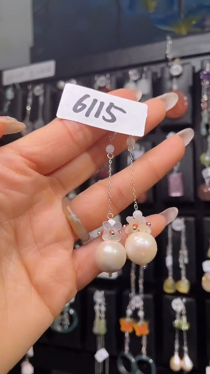 银S925镶嵌耳饰紫晶喜欢拍微瑕