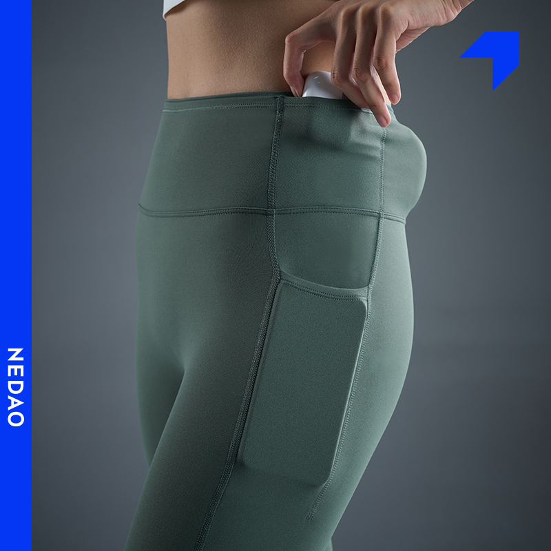 内道聚能舱薄款弹性腰包长弹男女秋冬新款跑步运动训练跑步压缩裤