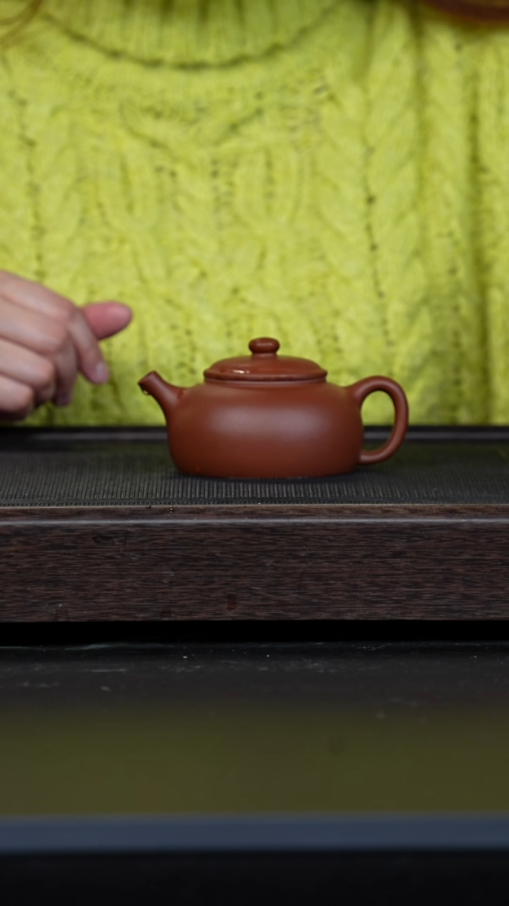 【闪购商品】紫砂茶壶微瑕老紫泥隐圆