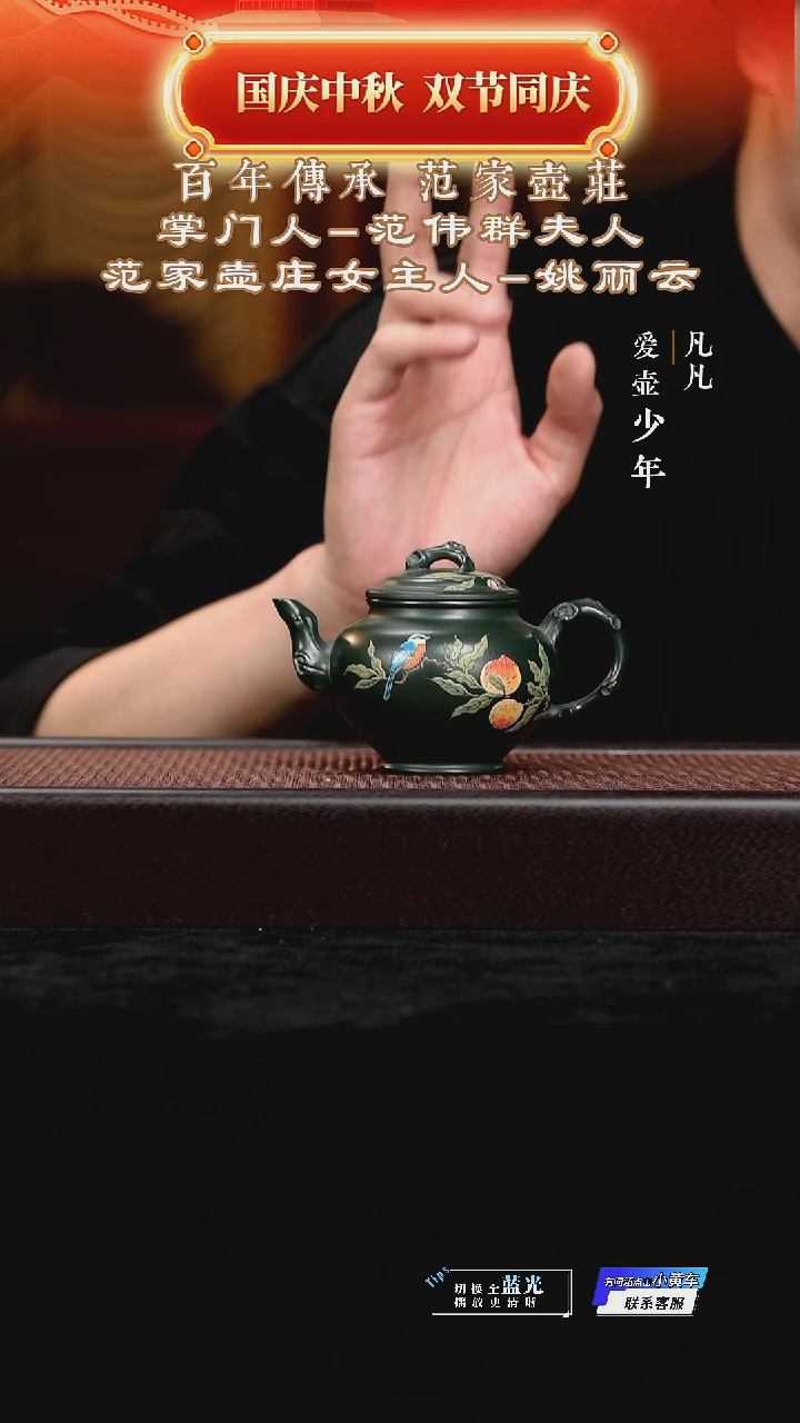 茶壶紫砂凡凡会客厅 紫砂壶08 报春绿泥200cc