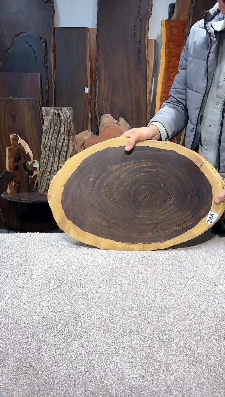 【闪购商品】风车木（黑檀木）尺寸58*37*2编号244