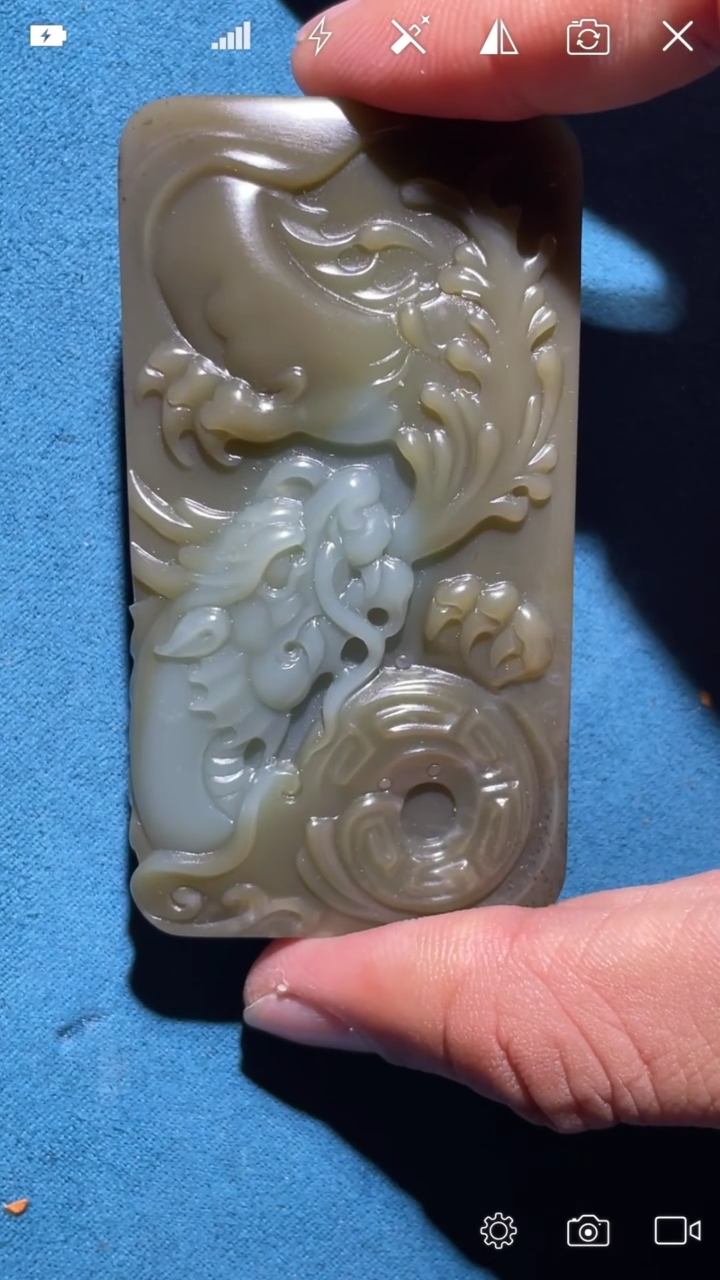 【闪购商品】和田玉未镶嵌MO神龙护主大牌子 唐老师作品