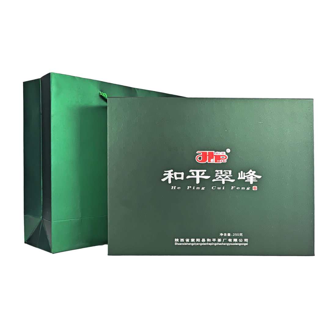 2025新茶现货紫阳富硒茶产区和平翠峰一级绿茶250克礼盒茶厂