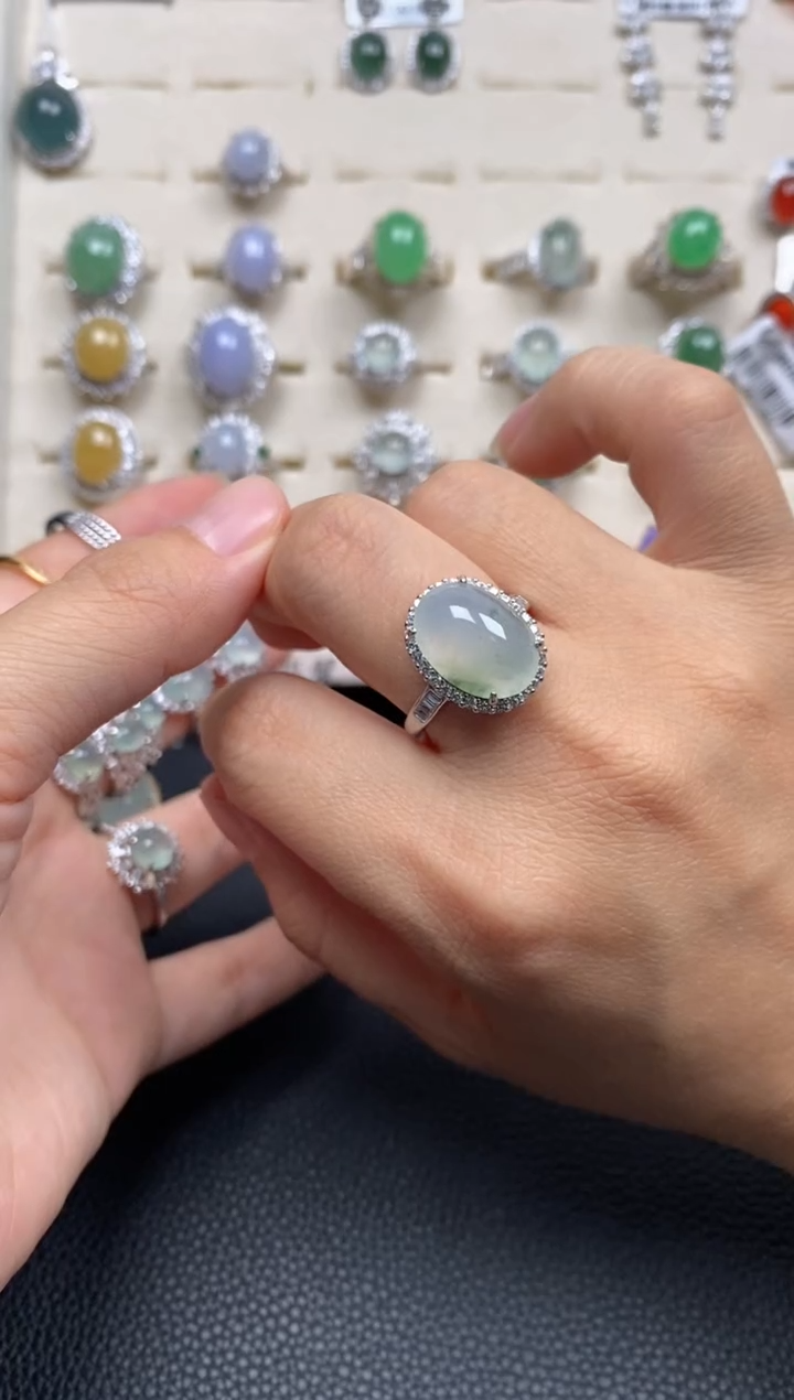 【闪购商品】翡翠戒指银S925镶嵌11111