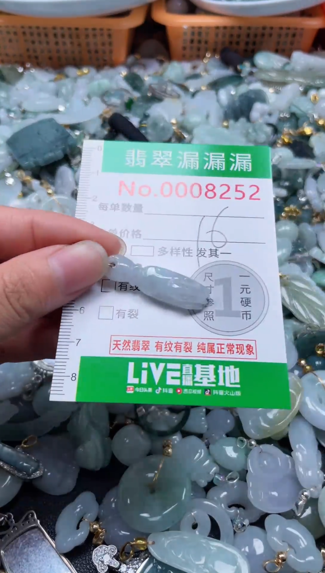 颈饰未镶嵌翡翠8252