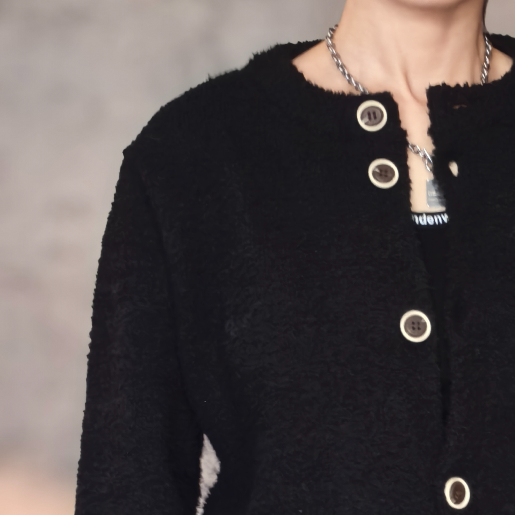 【腿腿专属】秋冬新款通用休闲女男百搭宽松提花针织衫W0038