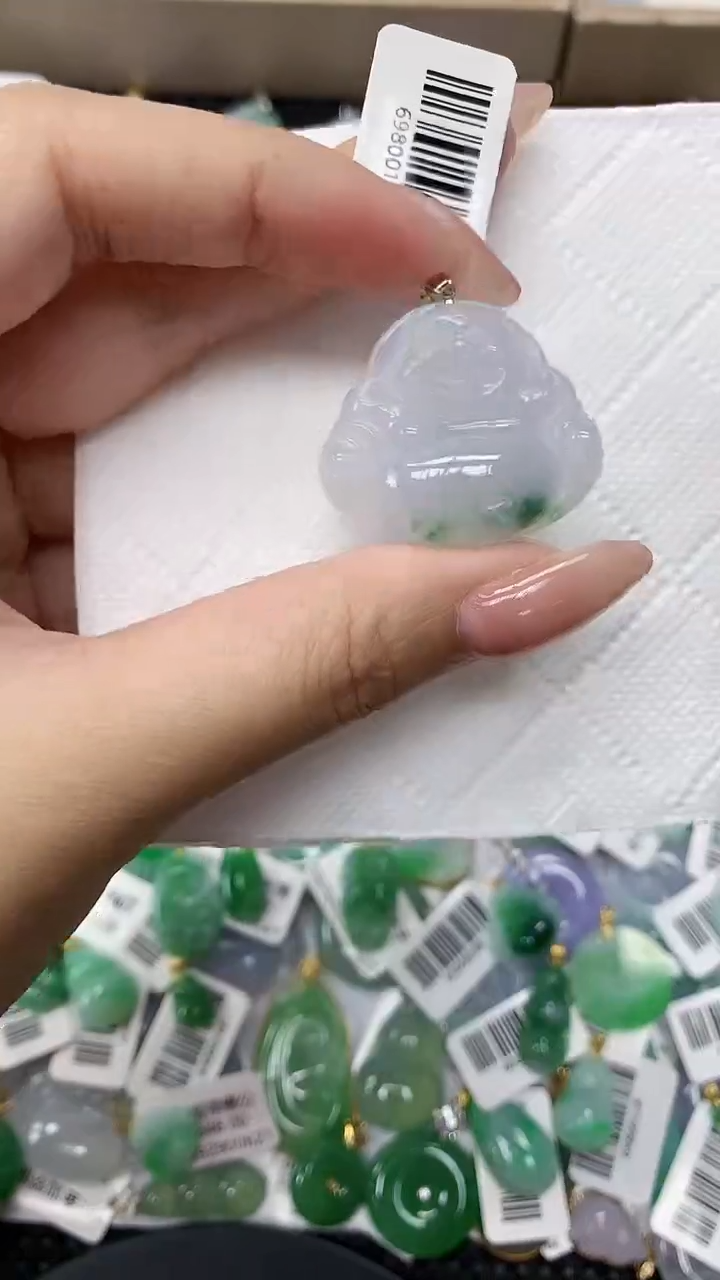 颈饰18K金镶嵌翡翠11111111111
