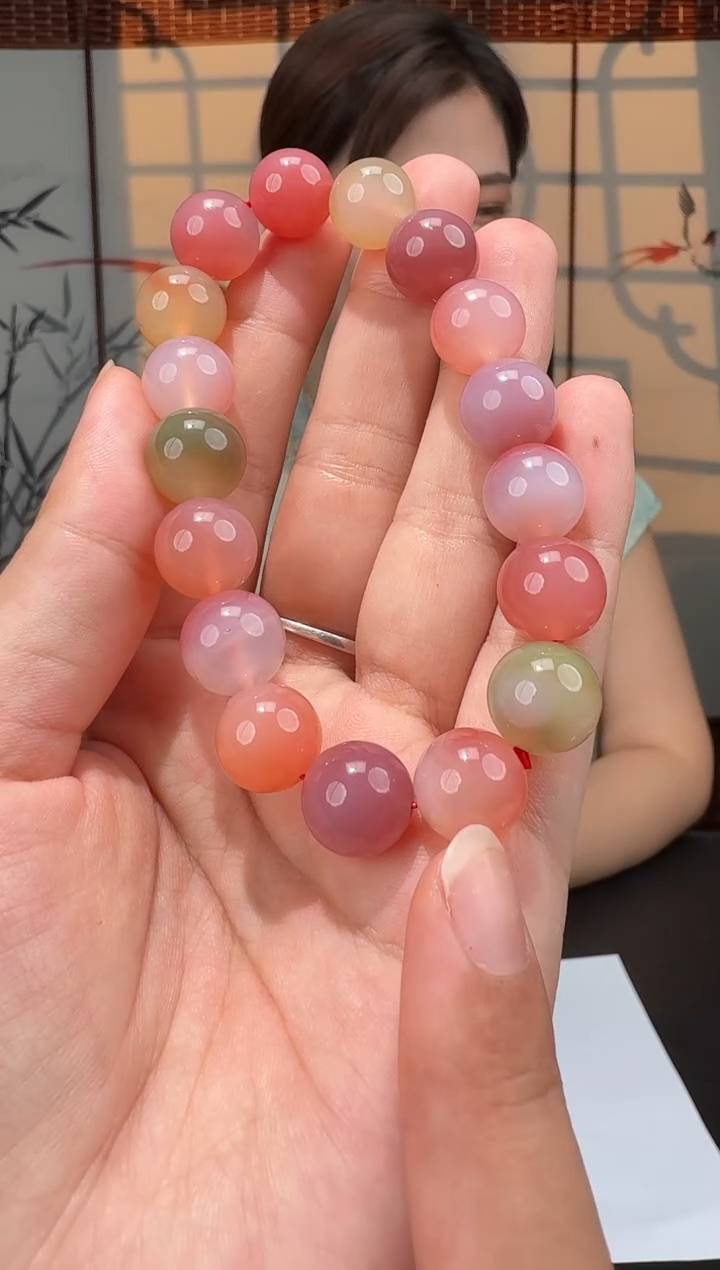 玛瑙/玉髓手串未镶嵌多样性发货1104