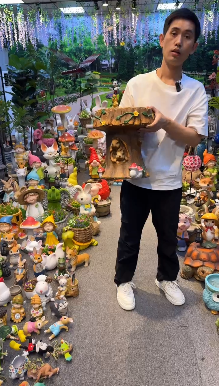 无花朵花园庭院摆件&00&