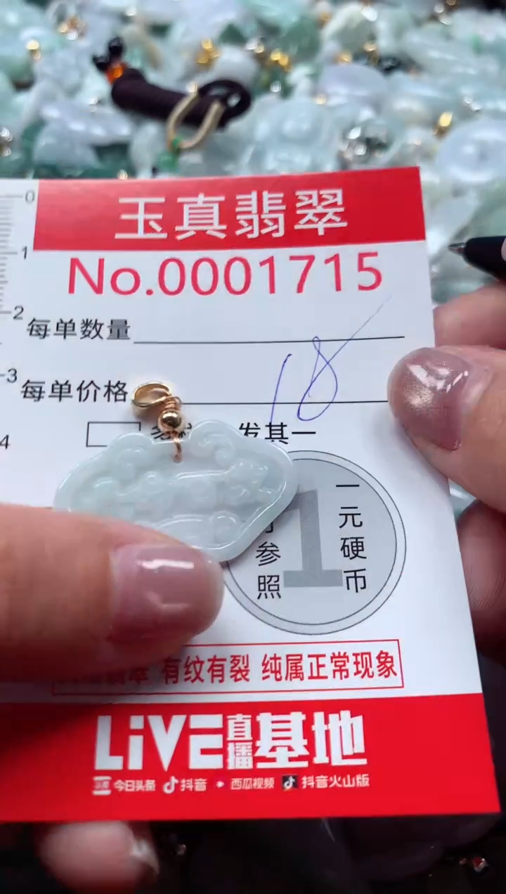 吊坠(不含链)未镶嵌翡翠1715