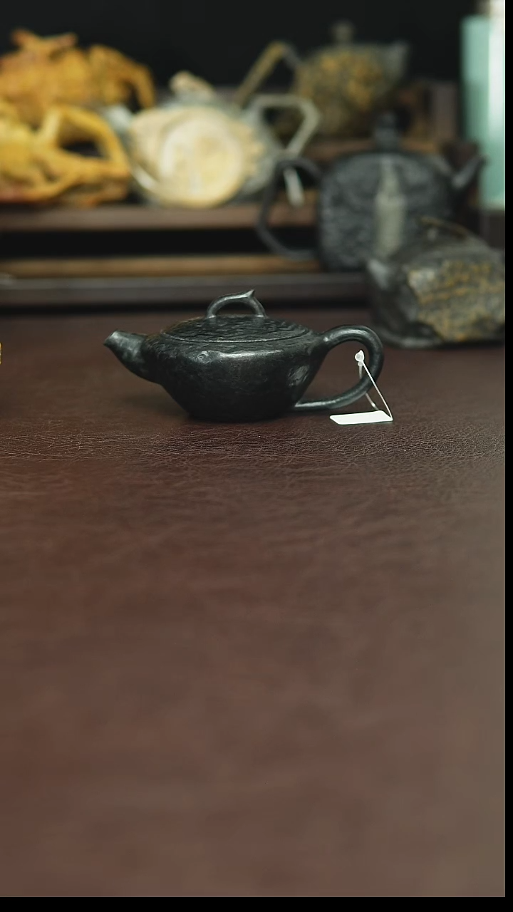 冰碛岩黑豹灯盏壶