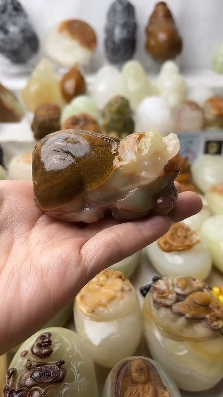 石材古青石棉纹正常不退换貔貅默认微瑕