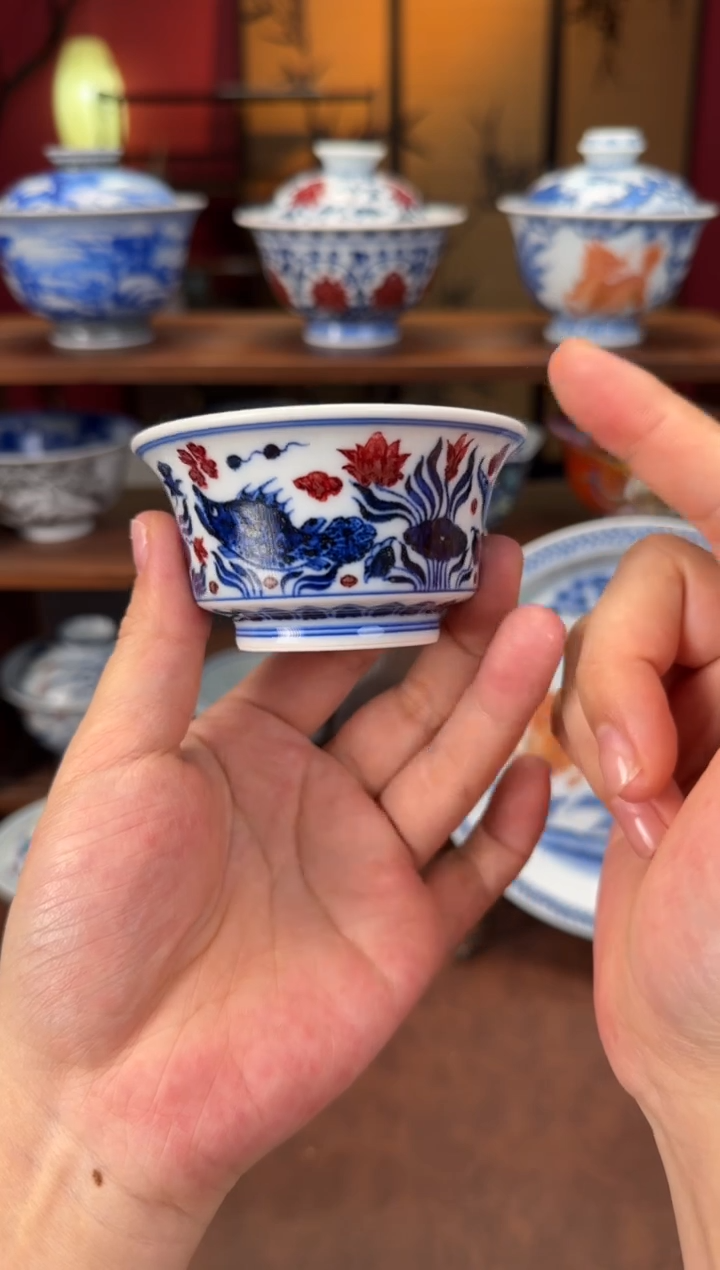 永明尚玩鱼藻小马蹄杯
