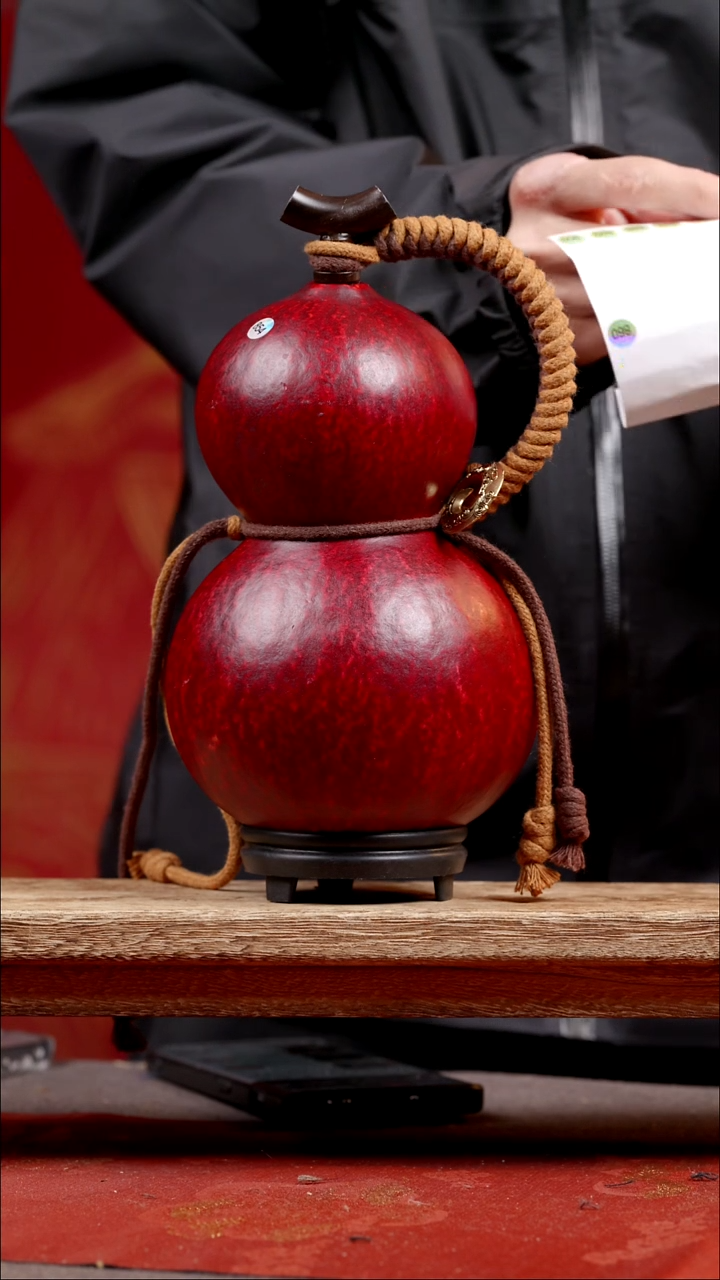 895尾货款大漆精品葫芦800ml