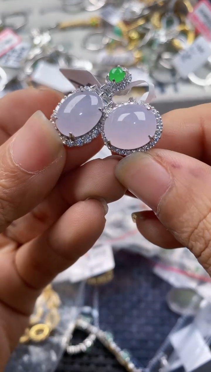 银S925镶嵌戒指翡翠888---1