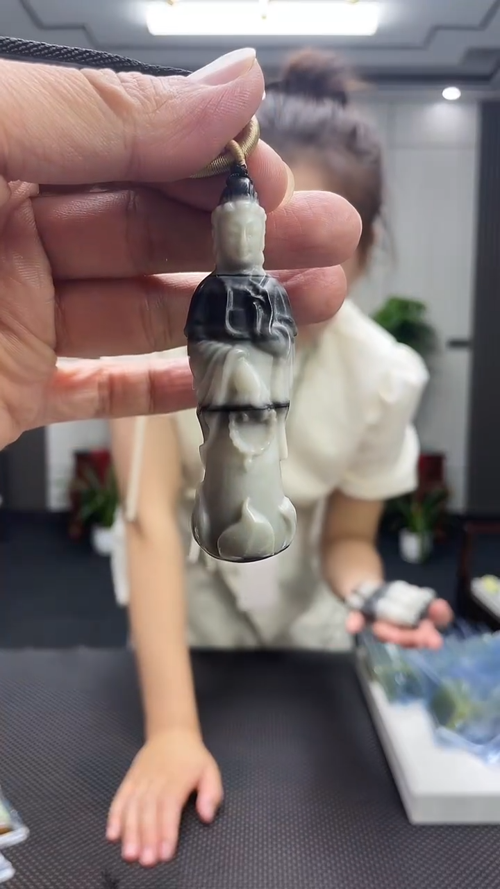 青花观音吊坠多样性发货任意一件