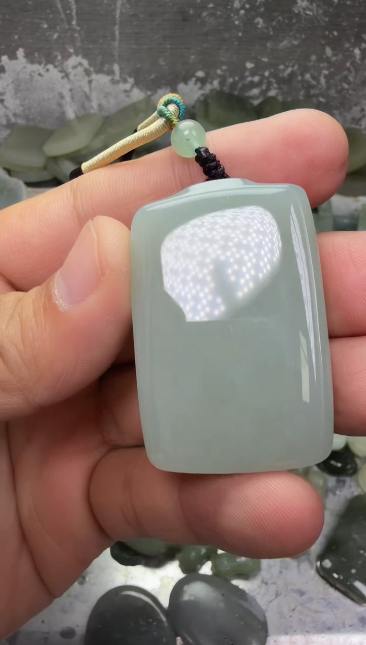 颈饰未镶嵌和田玉无事牌