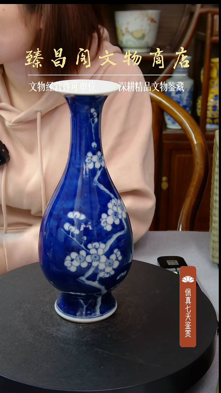 碗青花冰梅纹赏瓶#646#