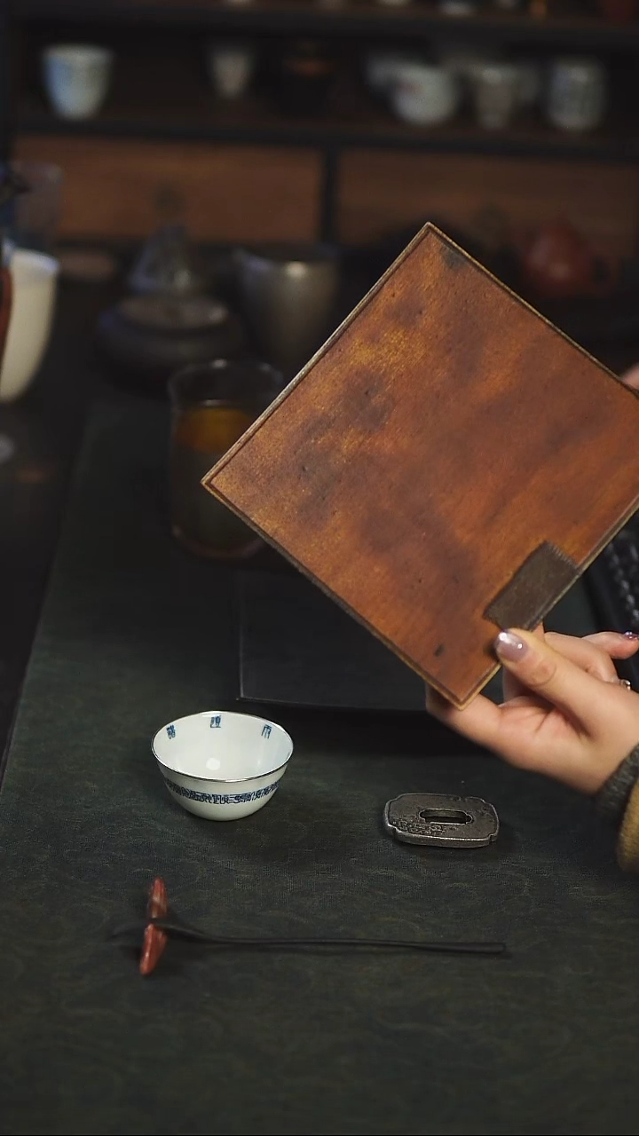 【闪购商品】赤具木作 木胎壶承15*15